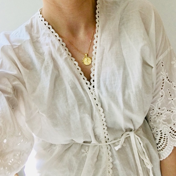 In Bloom Other - White Eyelet Robe